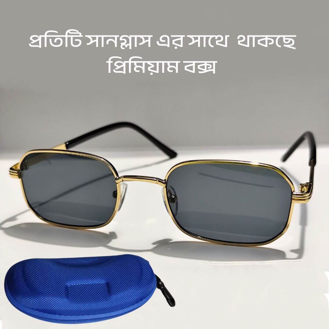 Edge Light Gold Frame Sunglasses 3